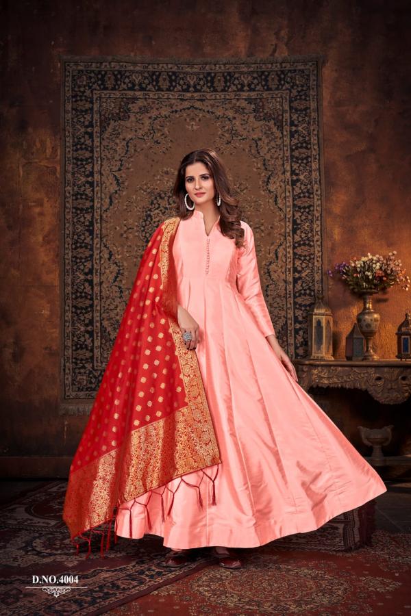 Karishma 4 Silk Wear Silk Designer Ready Made Gown Collection